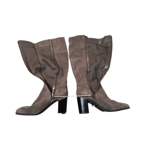 Bandolino Ollia Tall Suede Leather Block Heel Boot Women's size 9 - Picture 12 of 13